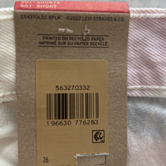 Levi’s 501 Jean shorts, white tie-dye - Picture 5 of 5